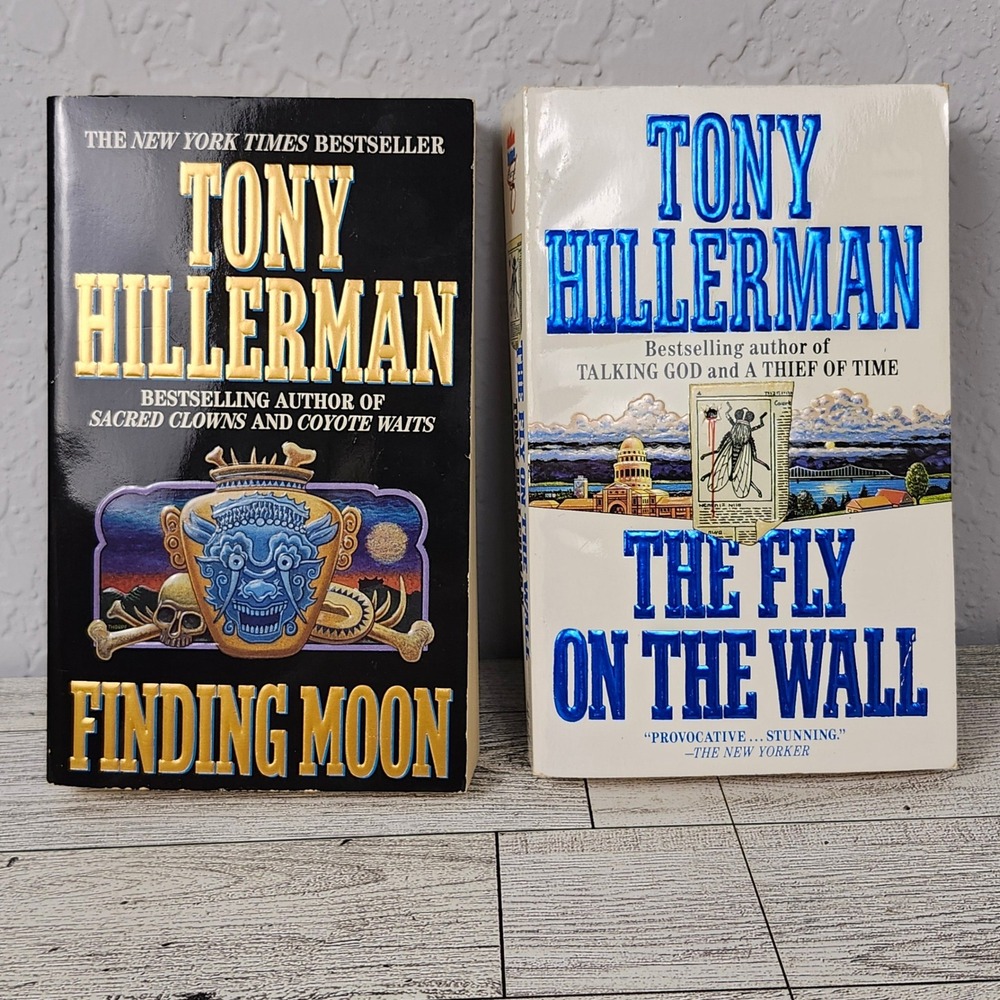 Finding Moon and The Fly On The Wall by Tony Hillerman Harper Paperback Books